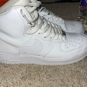 White Nike Air Force one’s high